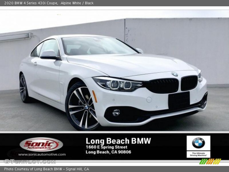 Alpine White / Black 2020 BMW 4 Series 430i Coupe