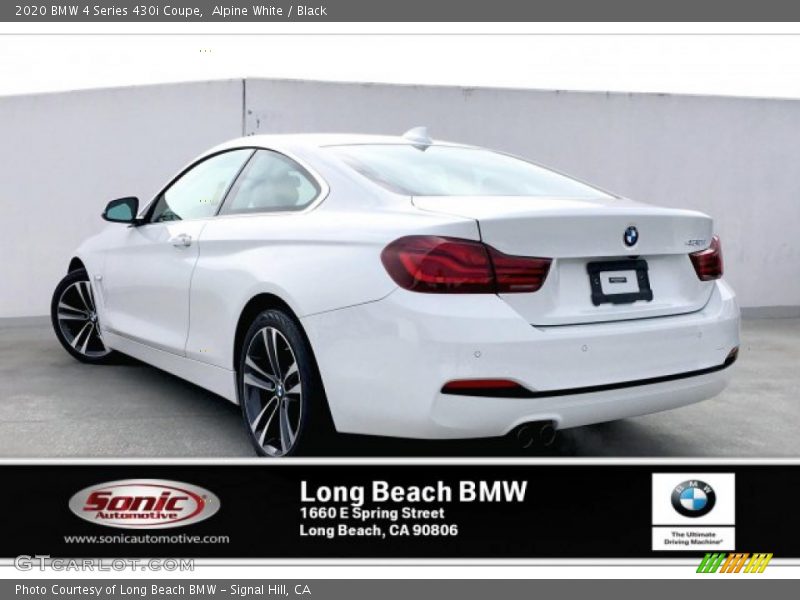 Alpine White / Black 2020 BMW 4 Series 430i Coupe