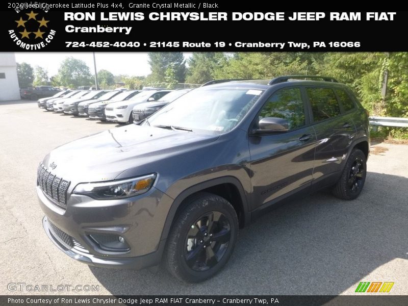 Granite Crystal Metallic / Black 2020 Jeep Cherokee Latitude Plus 4x4