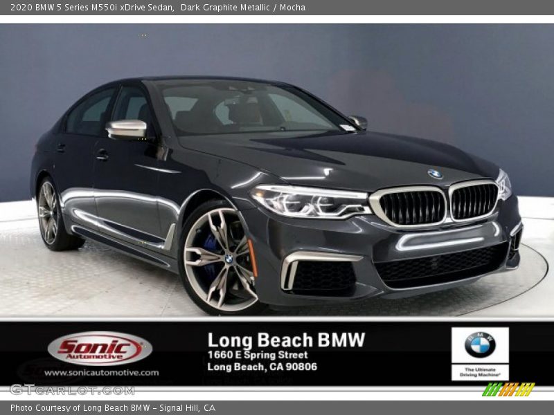 Dark Graphite Metallic / Mocha 2020 BMW 5 Series M550i xDrive Sedan