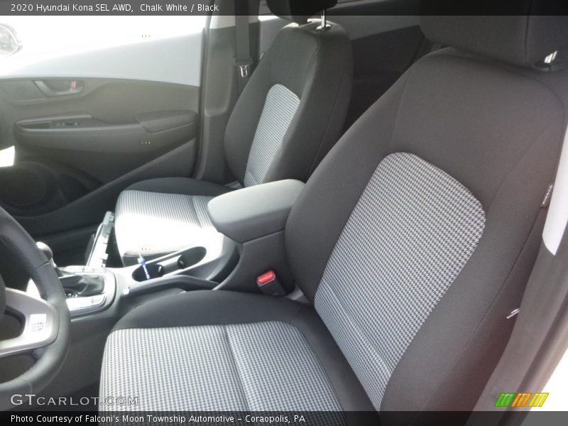 Chalk White / Black 2020 Hyundai Kona SEL AWD