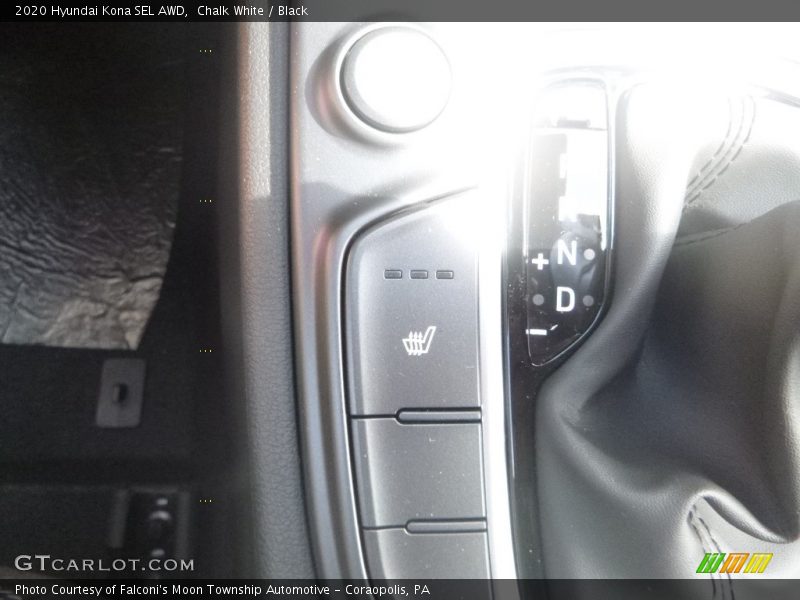 Chalk White / Black 2020 Hyundai Kona SEL AWD