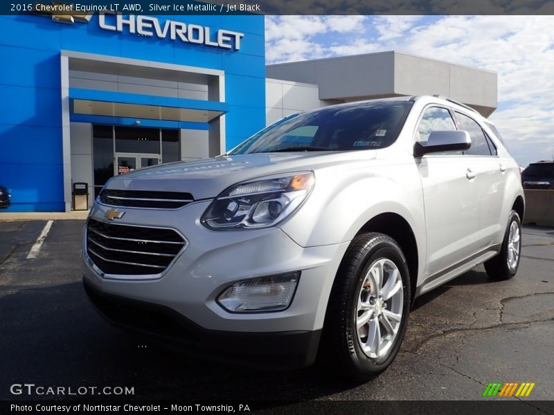 Silver Ice Metallic / Jet Black 2016 Chevrolet Equinox LT AWD