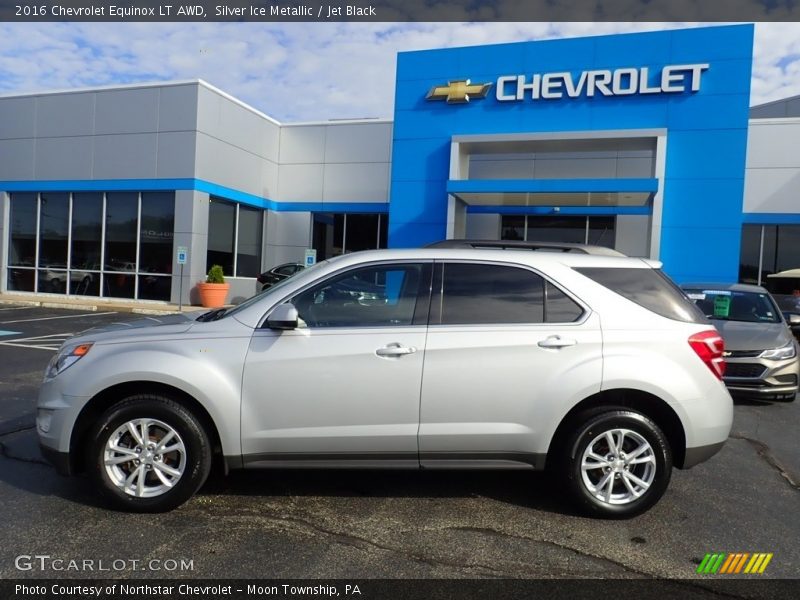 Silver Ice Metallic / Jet Black 2016 Chevrolet Equinox LT AWD