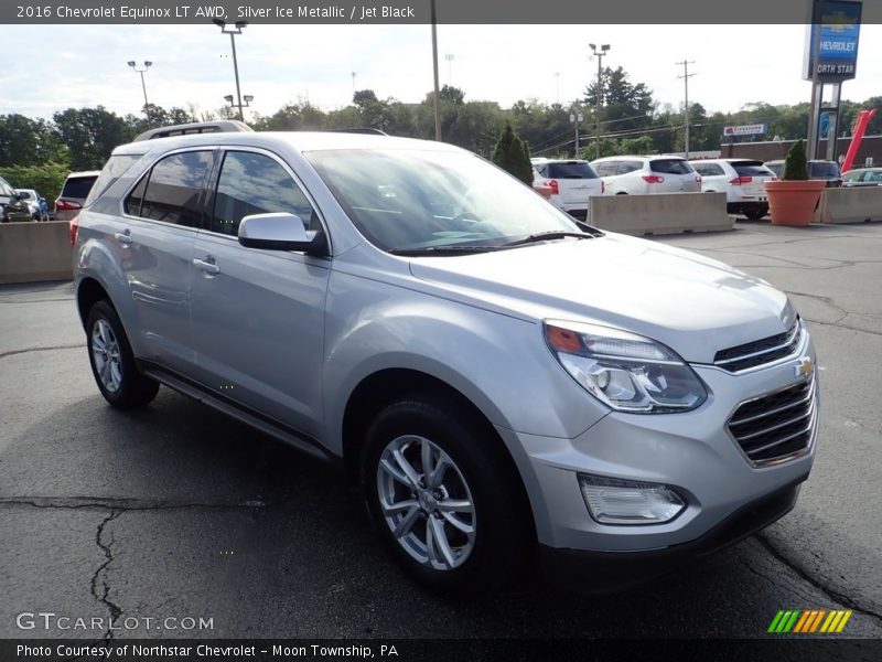 Silver Ice Metallic / Jet Black 2016 Chevrolet Equinox LT AWD