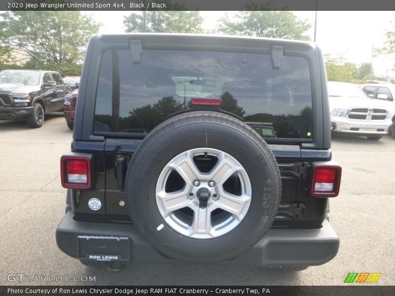 Black / Black 2020 Jeep Wrangler Unlimited Sport 4x4