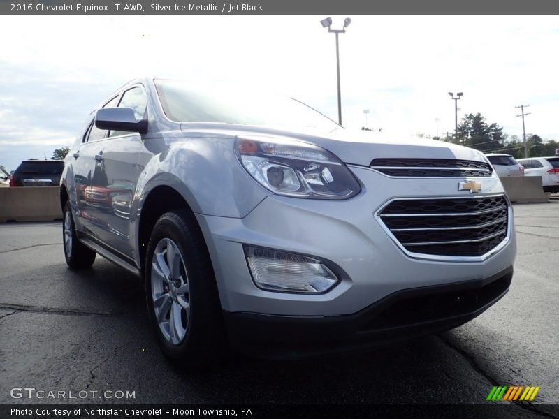 Silver Ice Metallic / Jet Black 2016 Chevrolet Equinox LT AWD