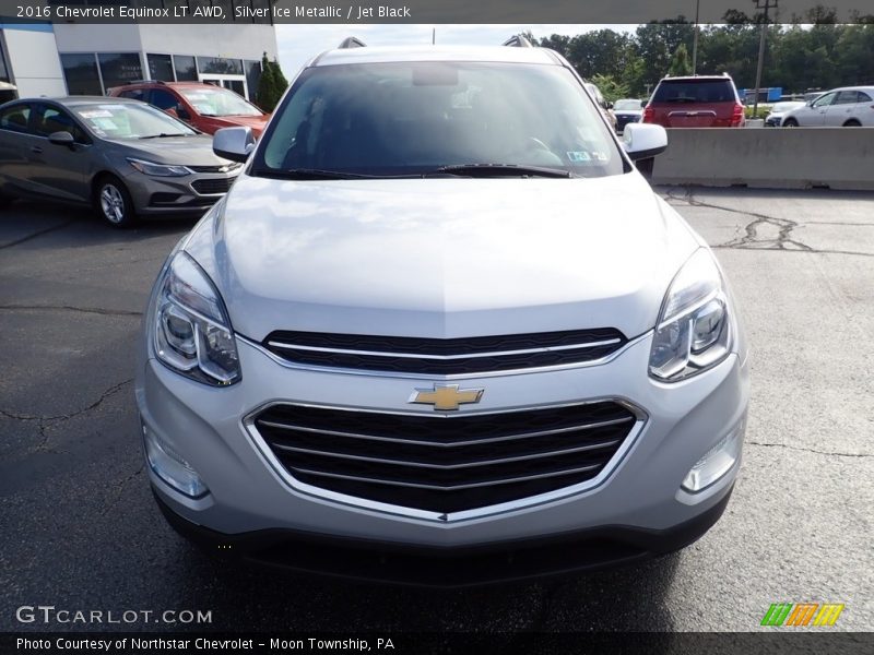 Silver Ice Metallic / Jet Black 2016 Chevrolet Equinox LT AWD