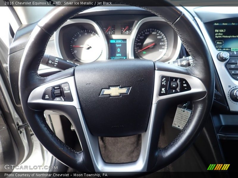 Silver Ice Metallic / Jet Black 2016 Chevrolet Equinox LT AWD