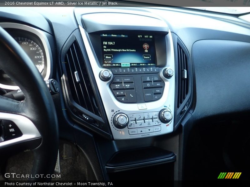Silver Ice Metallic / Jet Black 2016 Chevrolet Equinox LT AWD