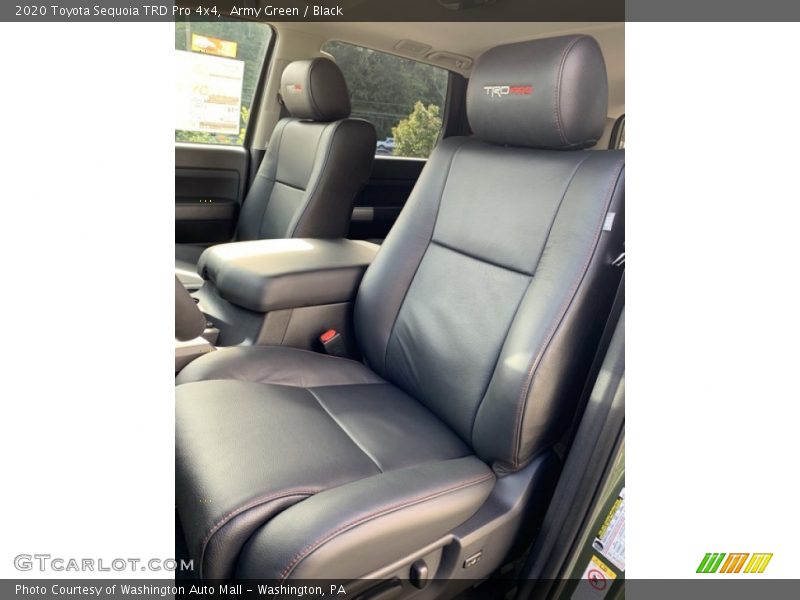 Front Seat of 2020 Sequoia TRD Pro 4x4