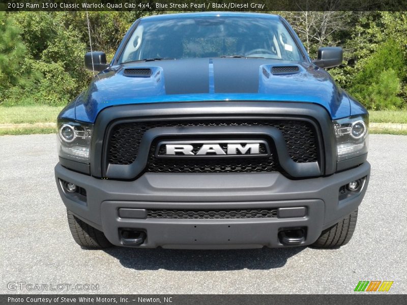 Blue Streak Pearl / Black/Diesel Gray 2019 Ram 1500 Classic Warlock Quad Cab 4x4
