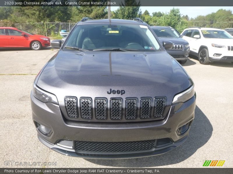 Granite Crystal Metallic / Black 2020 Jeep Cherokee Altitude 4x4