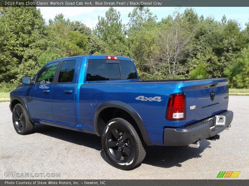 Blue Streak Pearl / Black/Diesel Gray 2019 Ram 1500 Classic Warlock Quad Cab 4x4