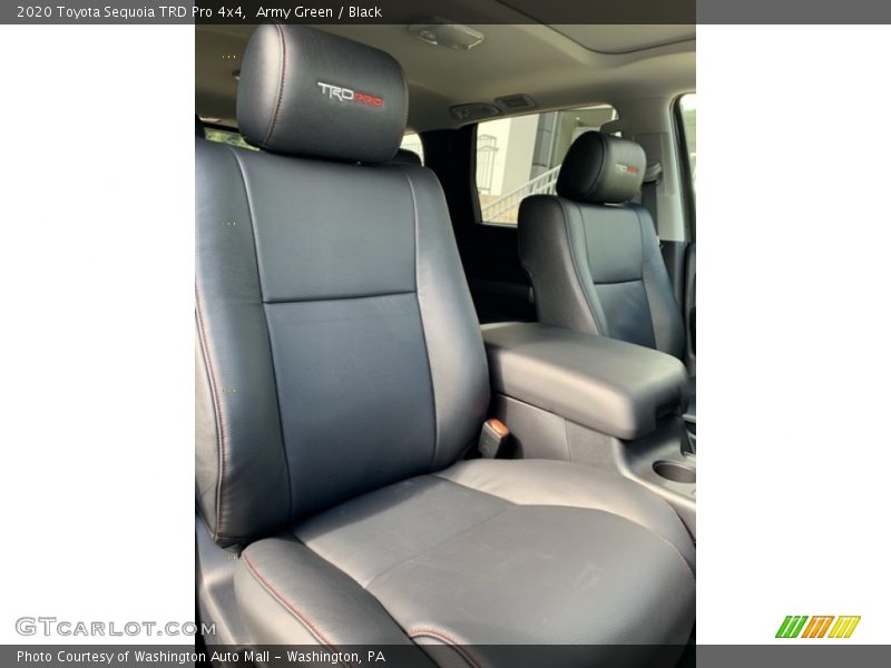 Front Seat of 2020 Sequoia TRD Pro 4x4