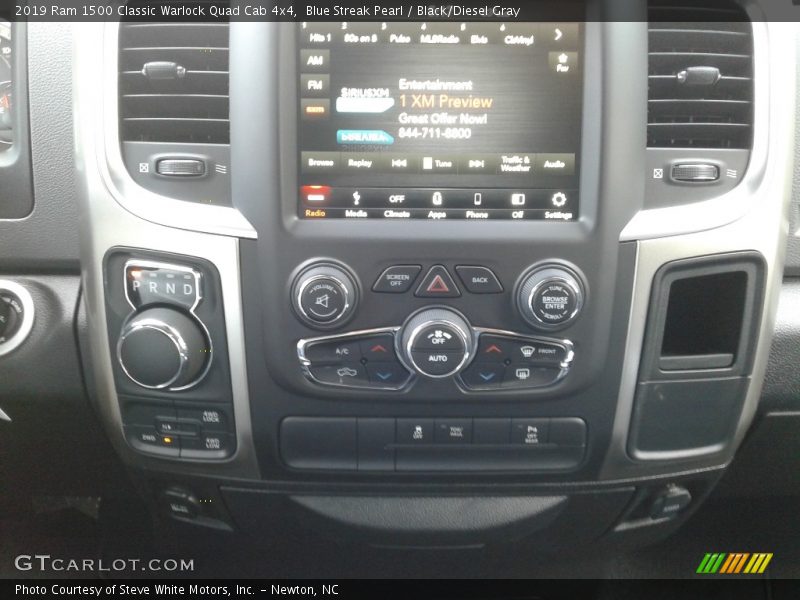 Controls of 2019 1500 Classic Warlock Quad Cab 4x4
