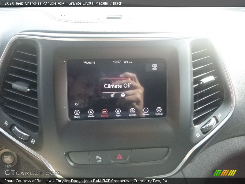 Controls of 2020 Cherokee Altitude 4x4