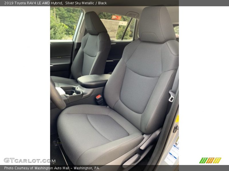 Silver Sky Metallic / Black 2019 Toyota RAV4 LE AWD Hybrid