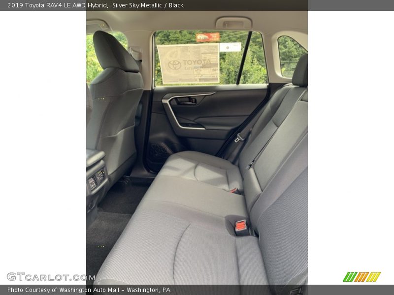 Silver Sky Metallic / Black 2019 Toyota RAV4 LE AWD Hybrid