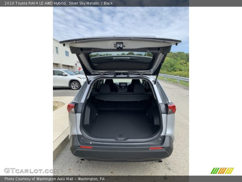 Silver Sky Metallic / Black 2019 Toyota RAV4 LE AWD Hybrid