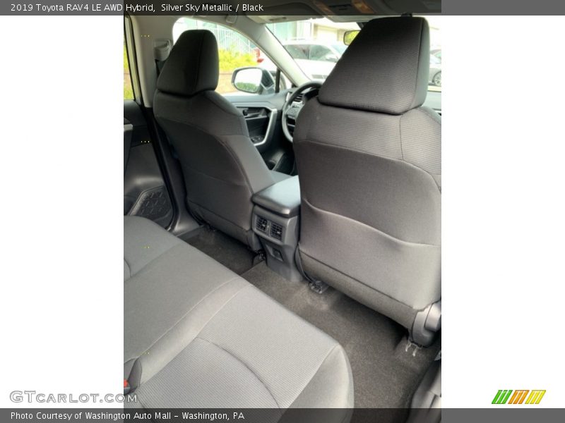 Silver Sky Metallic / Black 2019 Toyota RAV4 LE AWD Hybrid