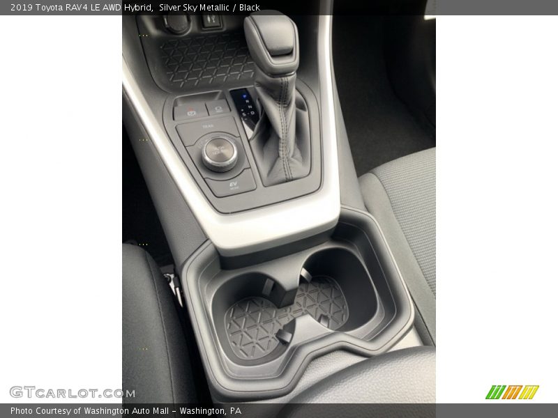 Silver Sky Metallic / Black 2019 Toyota RAV4 LE AWD Hybrid