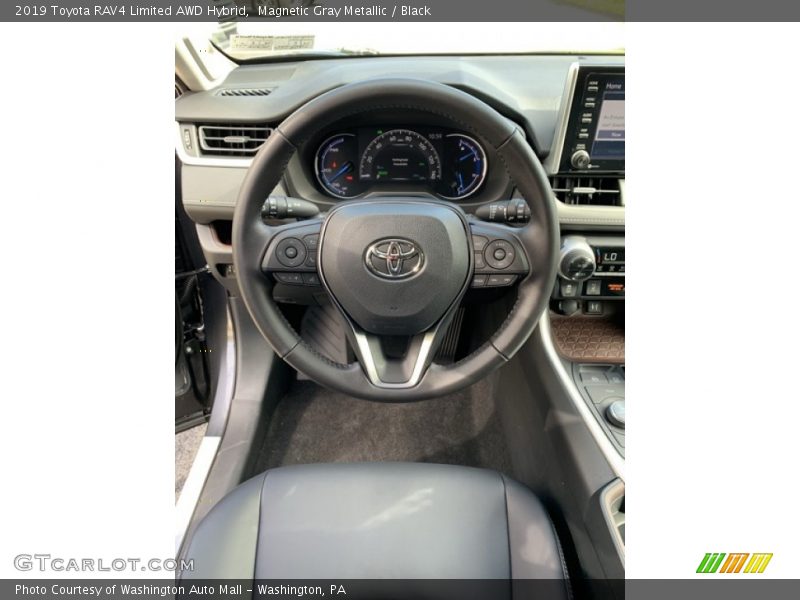 Magnetic Gray Metallic / Black 2019 Toyota RAV4 Limited AWD Hybrid