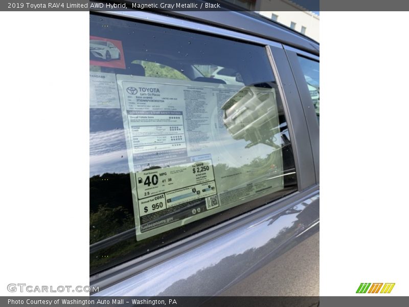 Magnetic Gray Metallic / Black 2019 Toyota RAV4 Limited AWD Hybrid