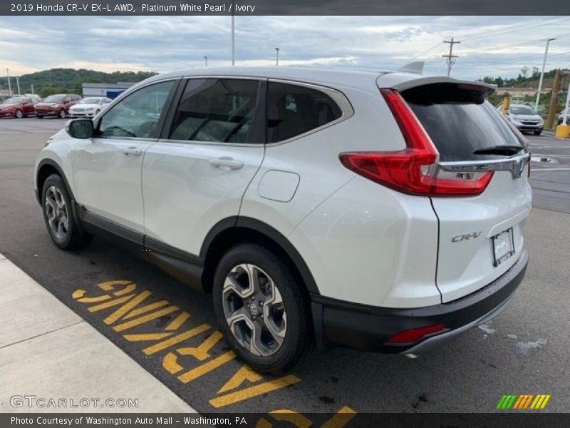 Platinum White Pearl / Ivory 2019 Honda CR-V EX-L AWD