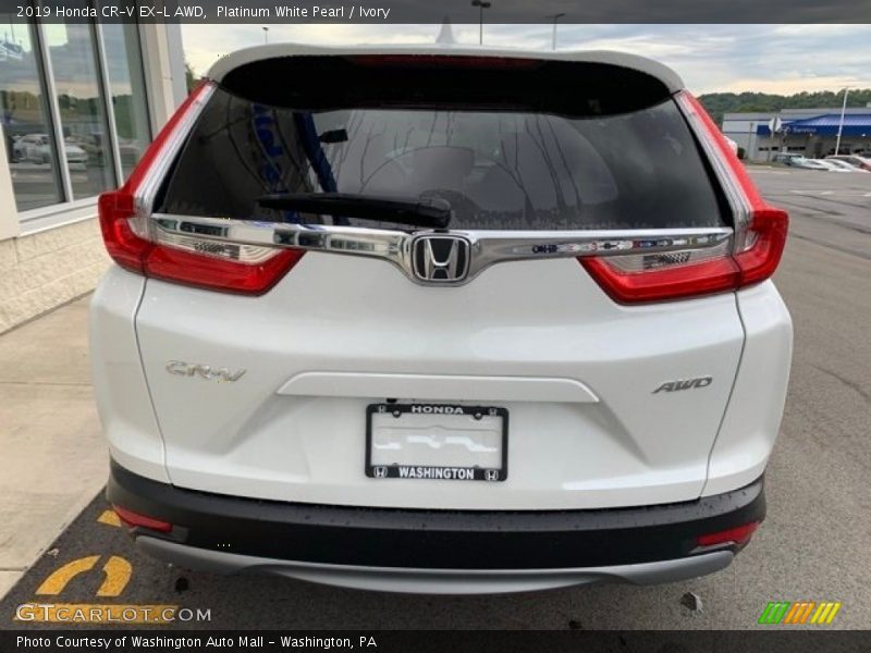 Platinum White Pearl / Ivory 2019 Honda CR-V EX-L AWD