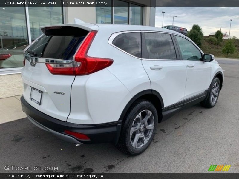 Platinum White Pearl / Ivory 2019 Honda CR-V EX-L AWD