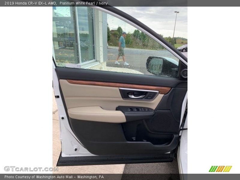 Platinum White Pearl / Ivory 2019 Honda CR-V EX-L AWD