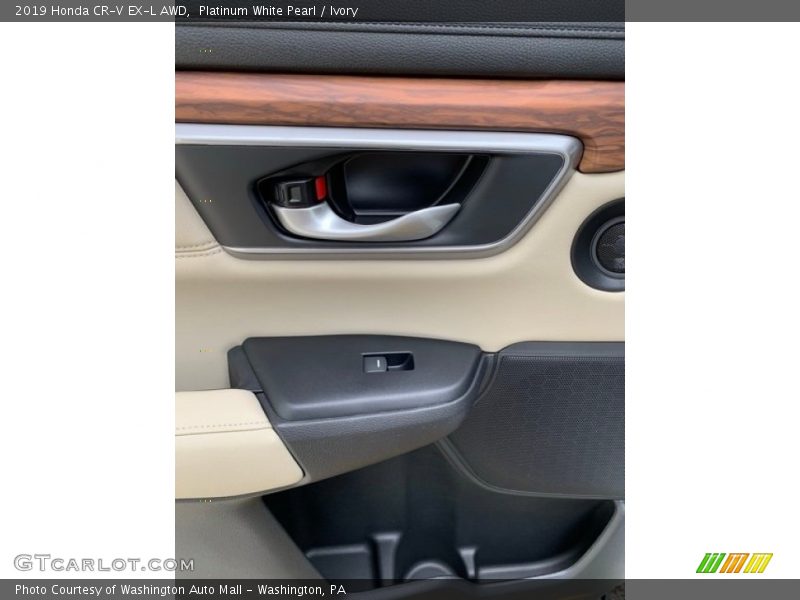 Platinum White Pearl / Ivory 2019 Honda CR-V EX-L AWD