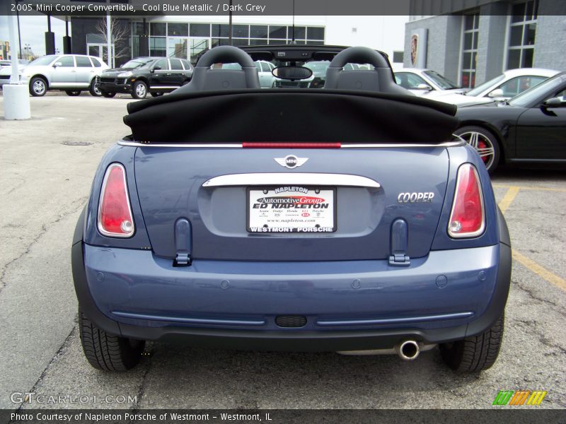 Cool Blue Metallic / Dark Grey 2005 Mini Cooper Convertible