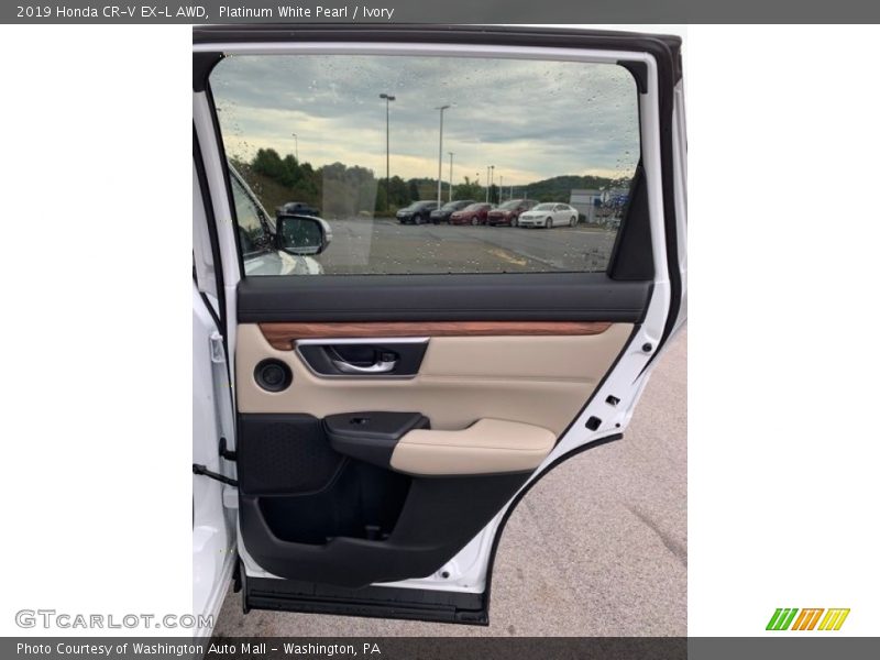 Platinum White Pearl / Ivory 2019 Honda CR-V EX-L AWD