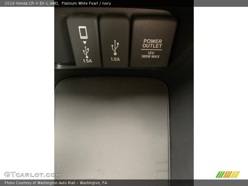 Platinum White Pearl / Ivory 2019 Honda CR-V EX-L AWD