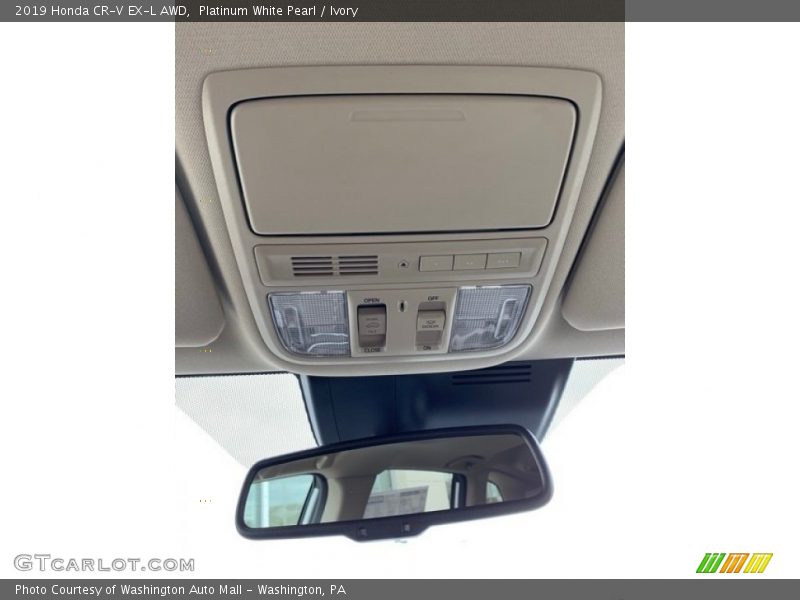 Platinum White Pearl / Ivory 2019 Honda CR-V EX-L AWD