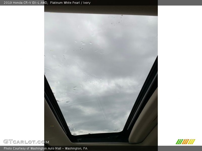 Platinum White Pearl / Ivory 2019 Honda CR-V EX-L AWD