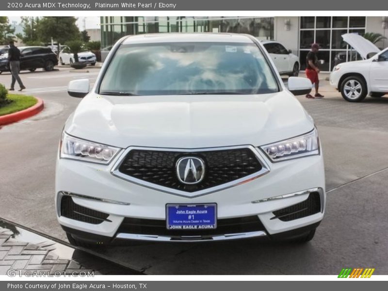 Platinum White Pearl / Ebony 2020 Acura MDX Technology