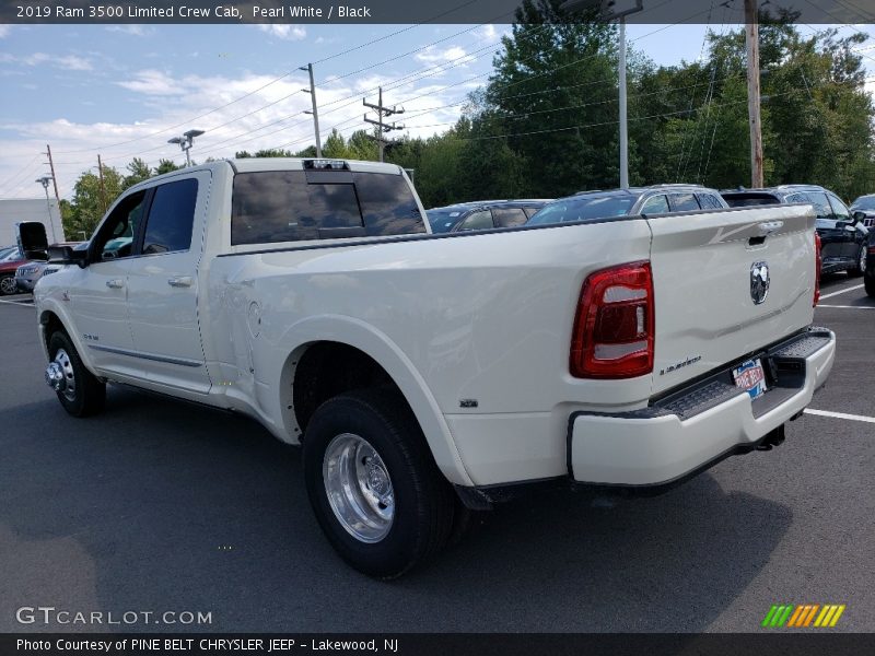 Pearl White / Black 2019 Ram 3500 Limited Crew Cab
