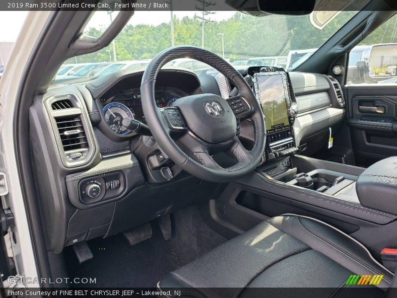 Pearl White / Black 2019 Ram 3500 Limited Crew Cab