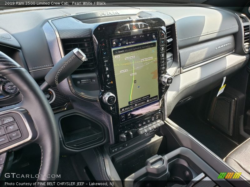 Pearl White / Black 2019 Ram 3500 Limited Crew Cab