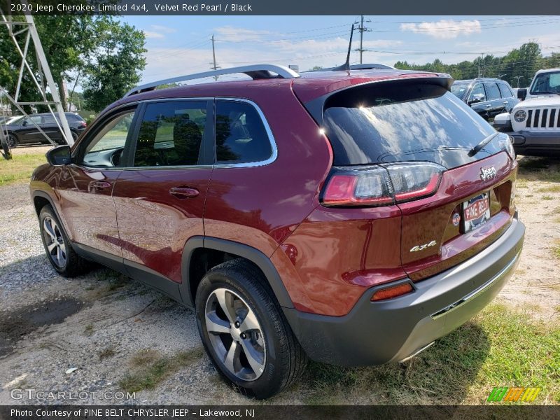 Velvet Red Pearl / Black 2020 Jeep Cherokee Limited 4x4