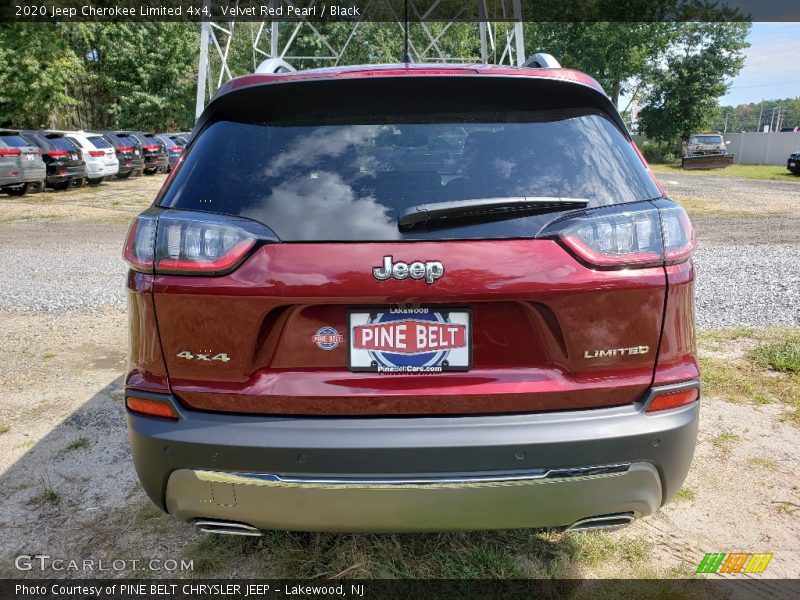 Velvet Red Pearl / Black 2020 Jeep Cherokee Limited 4x4