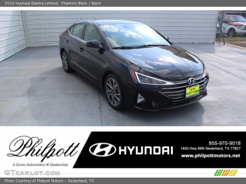 Phantom Black / Black 2020 Hyundai Elantra Limited