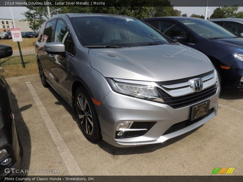 Lunar Silver Metallic / Mocha 2019 Honda Odyssey Elite