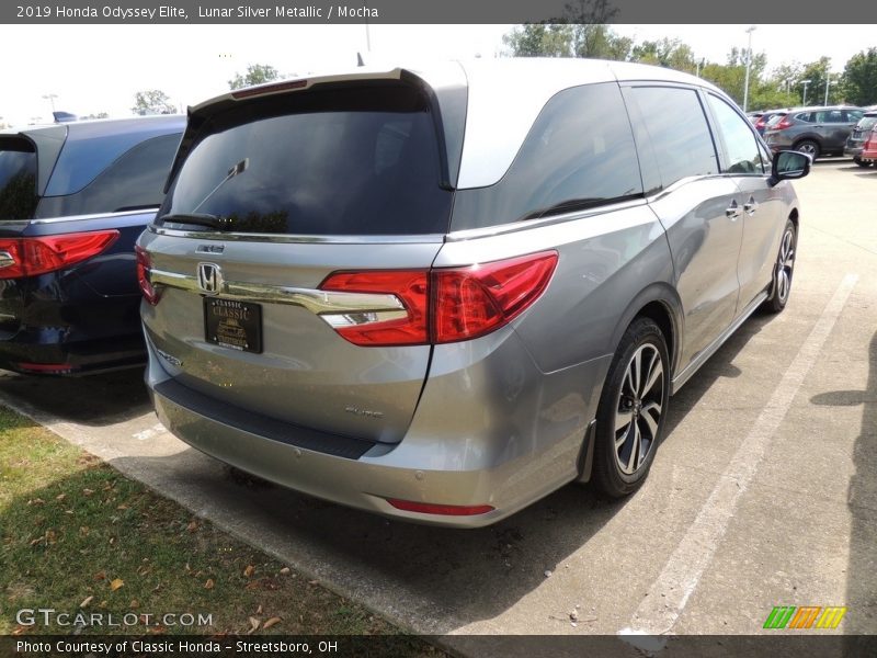 Lunar Silver Metallic / Mocha 2019 Honda Odyssey Elite