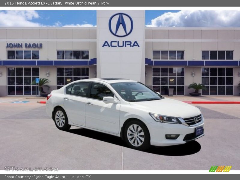 White Orchid Pearl / Ivory 2015 Honda Accord EX-L Sedan