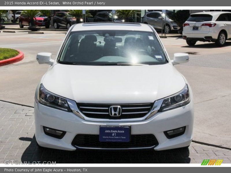 White Orchid Pearl / Ivory 2015 Honda Accord EX-L Sedan
