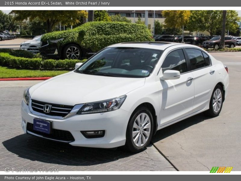 White Orchid Pearl / Ivory 2015 Honda Accord EX-L Sedan